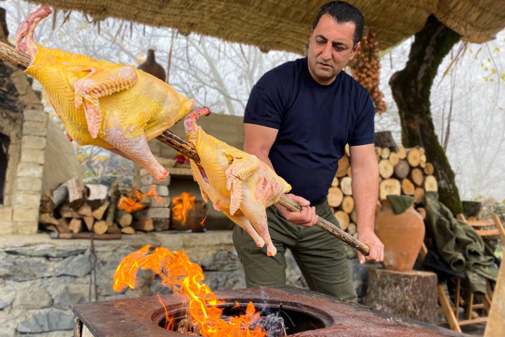 WILDERNESS COOKING--discovering Gamarvan village in Gabala