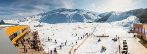 Discover the snow-covered landscapes of Azerbaijans mountains